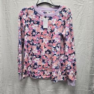 Vera Bradley Womens Rose Bush Pajama Long Sleeve Top